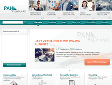 Tablet Screenshot of pan-seminare.de